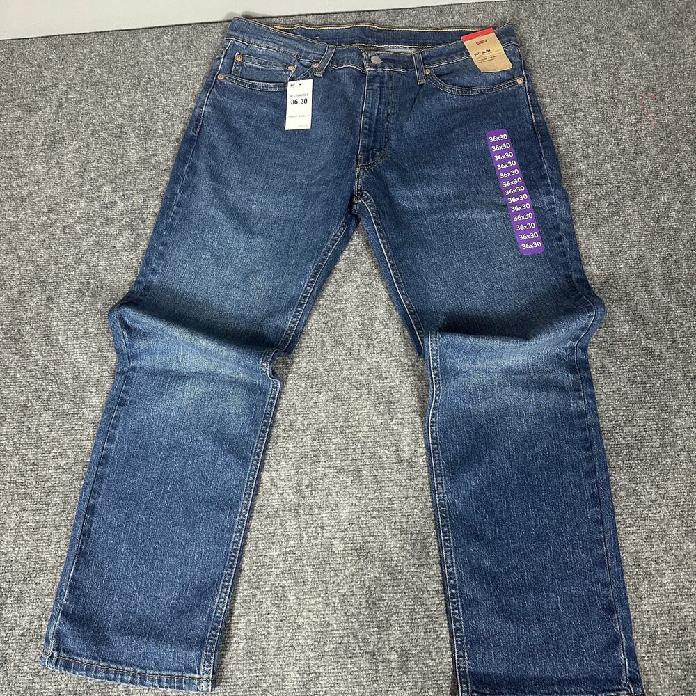 Levi's 511 Slim Stretch Jeans Mens 36x30 Medium Wash Blue Denim New With Tags